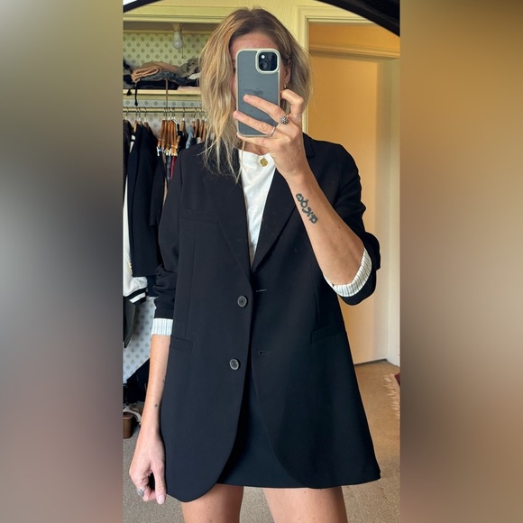 NWT Zara Black Blazer Suit Jacket - Picture 3 of 12